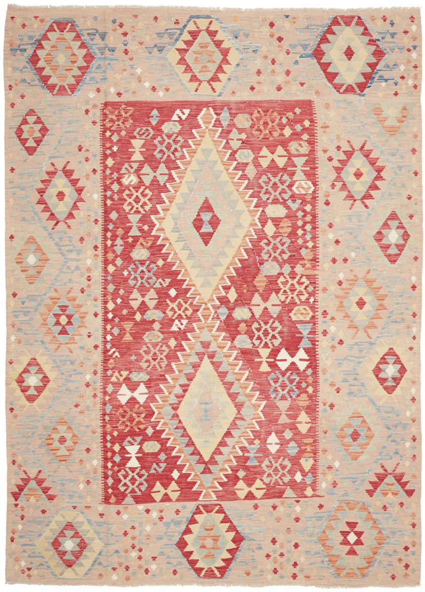 Afghanischer Teppich Kelim Afghan 9'3"x6'9" 9'3"x6'9", Perserteppich Handgewebt