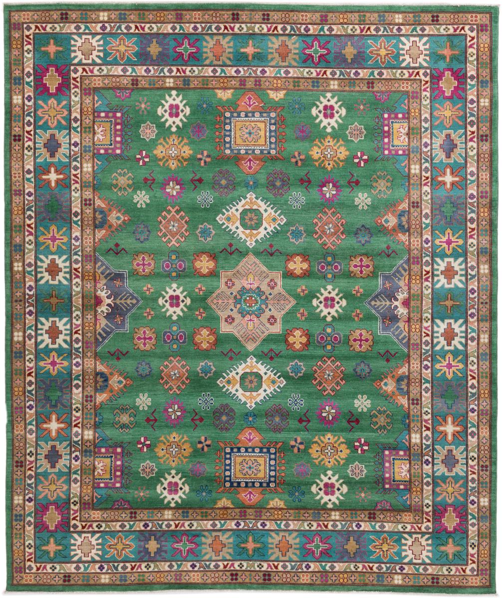 Afghaans tapijt Kazak 303x254 303x254, Perzisch tapijt Handgeknoopte