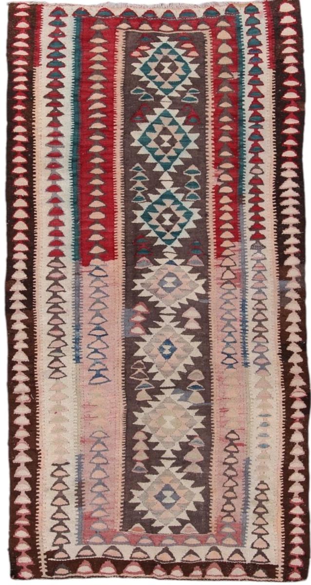 Perserteppich Kelim Fars Antik 9'0"x4'9" 9'0"x4'9", Perserteppich Handgewebt