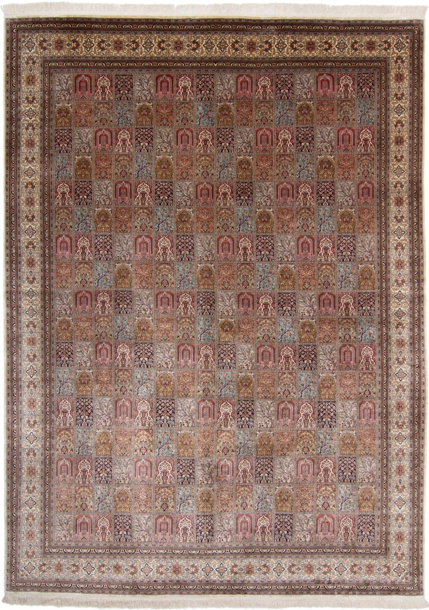 Tappeto indiano Cachemire di Seta 379x271 379x271, Tappeto persiano Annodato a mano