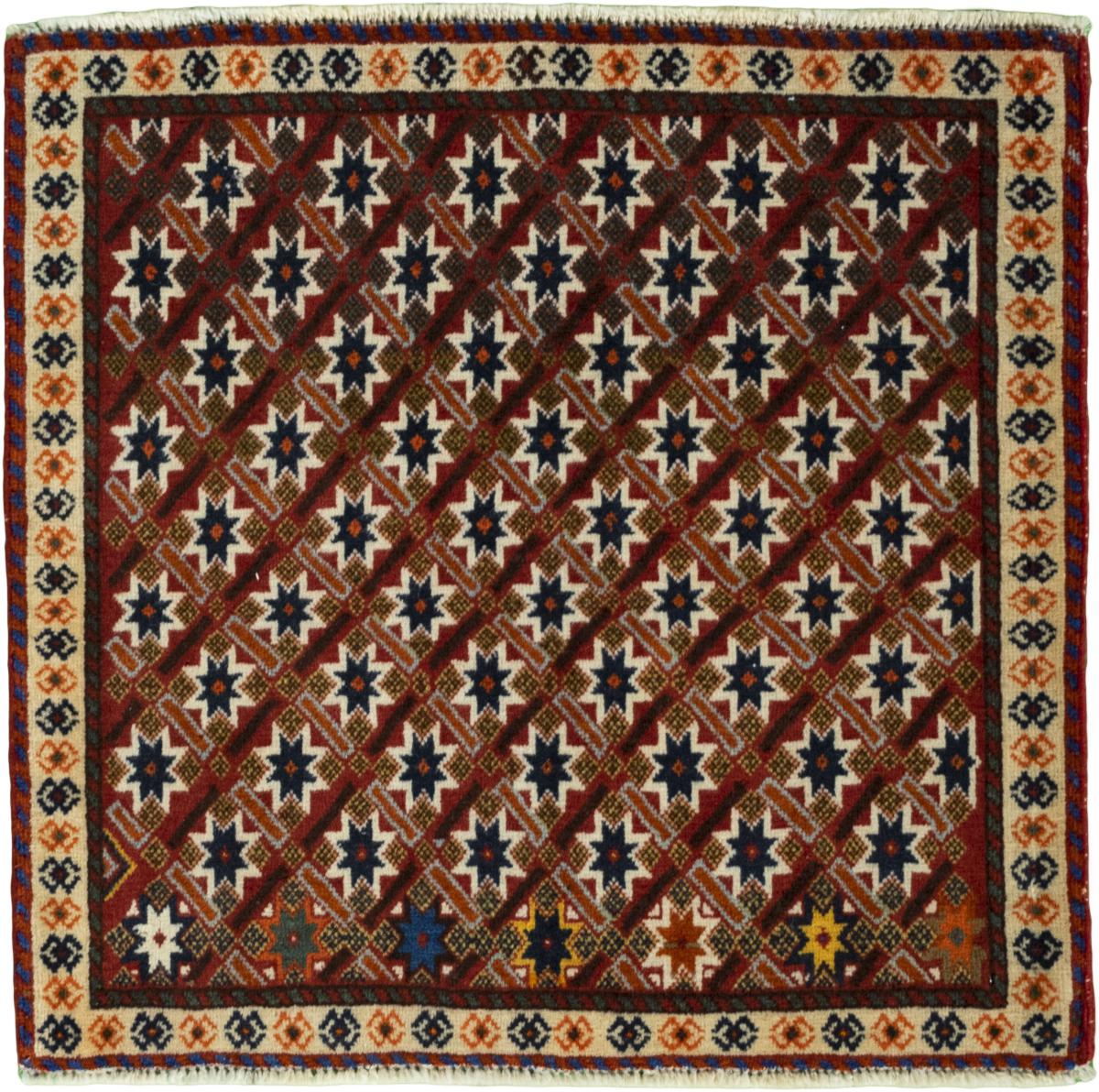 Persialainen matto Shiraz 63x64 63x64, Persialainen matto Solmittu käsin