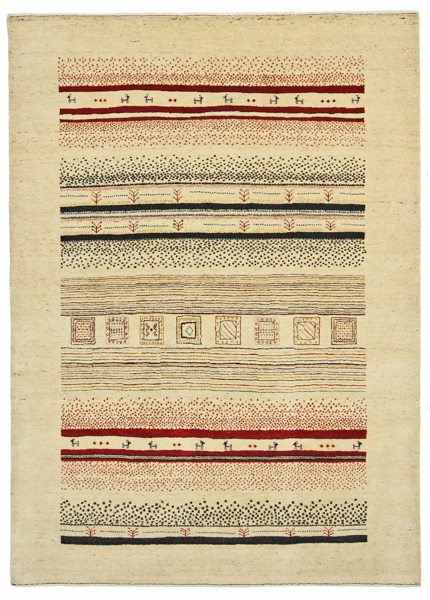 Indisk tæppe Gabbeh Loribaft 241x173 241x173, Persisk tæppe Knyttet i hånden