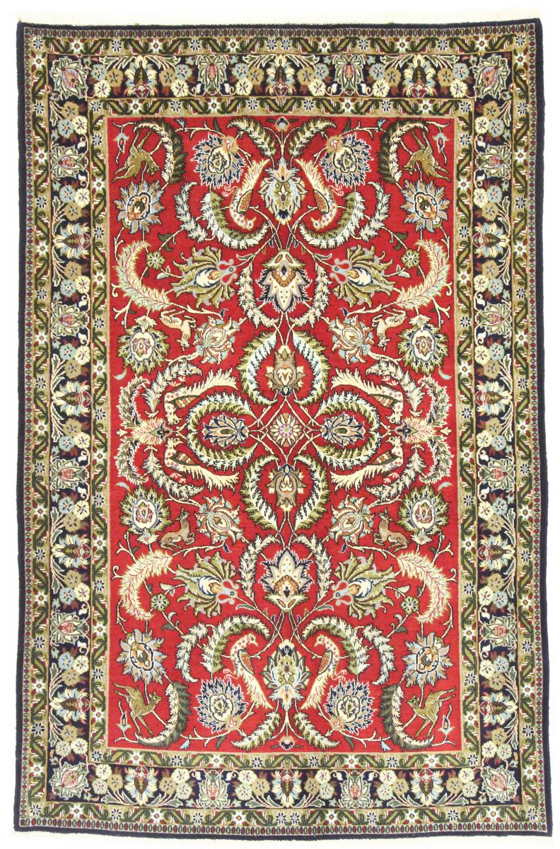 Persian Rug Qum 211x132 211x132, Persian Rug Knotted by hand