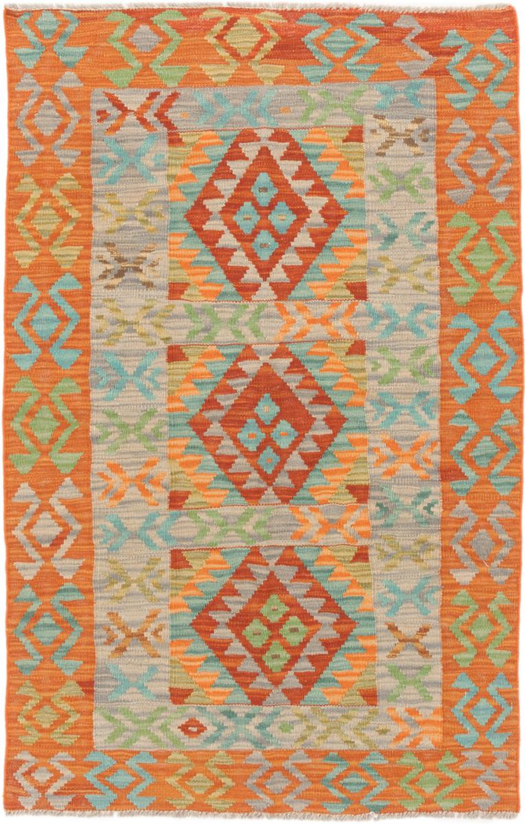 Tapete afegão Kilim Afegão 129x84 129x84, Tapete persa Tecido à mão