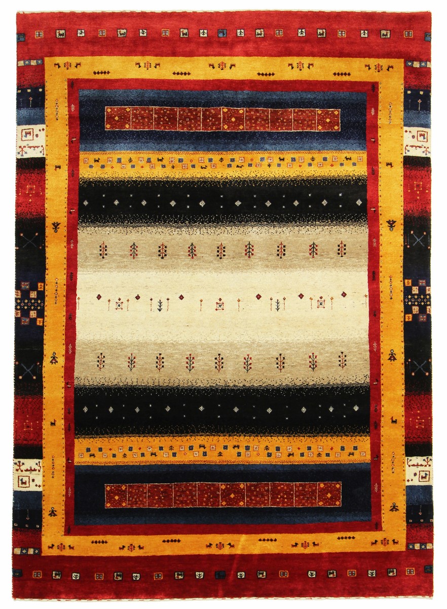 Indisk tæppe Gabbeh Loribaft 244x173 244x173, Persisk tæppe Knyttet i hånden