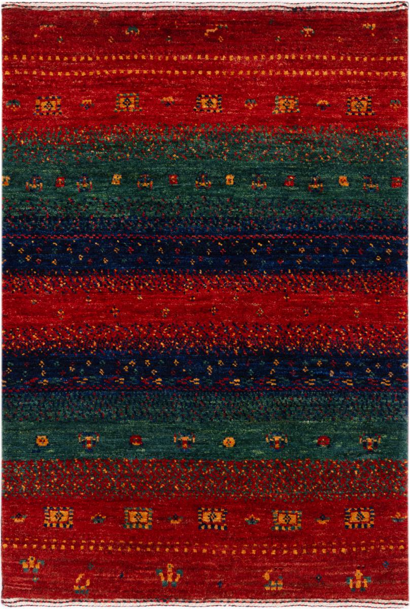 Tappeto persiano Persiano Gabbeh Loribaft Essence 92x62 92x62, Tappeto persiano Annodato a mano