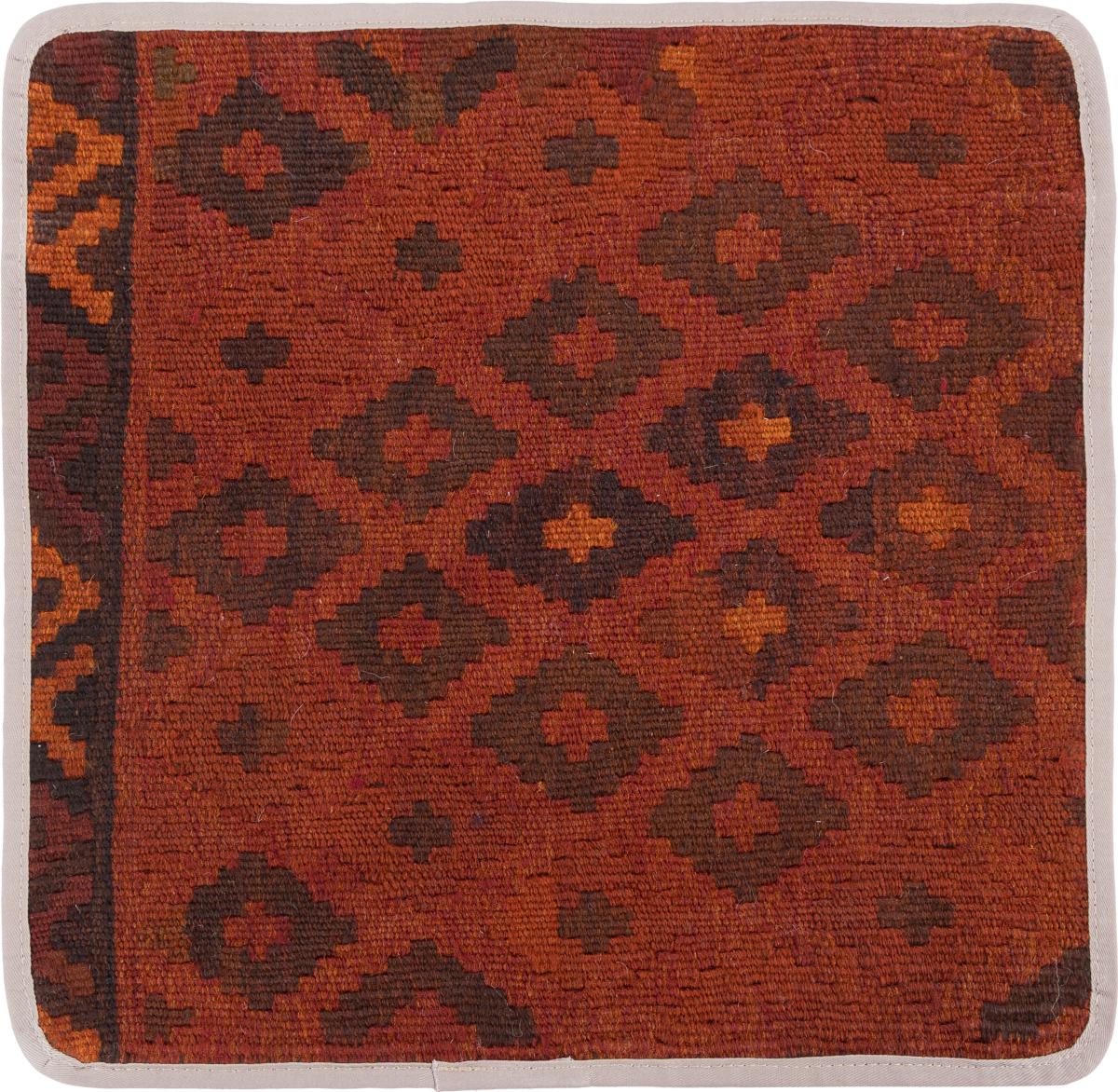 Afghanska mattan Kilim Afghan Kuddfodral 40x40 40x40, Persisk matta Knuten för hand