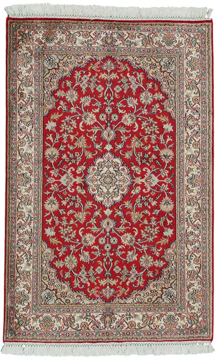 Indisk tæppe Kashmir Silke 82x124 82x124, Persisk tæppe Knyttet i hånden