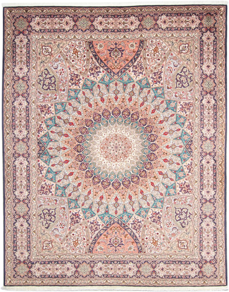 Tapete persa Tabriz 50Raj 257x206 257x206, Tapete persa Atado à mão