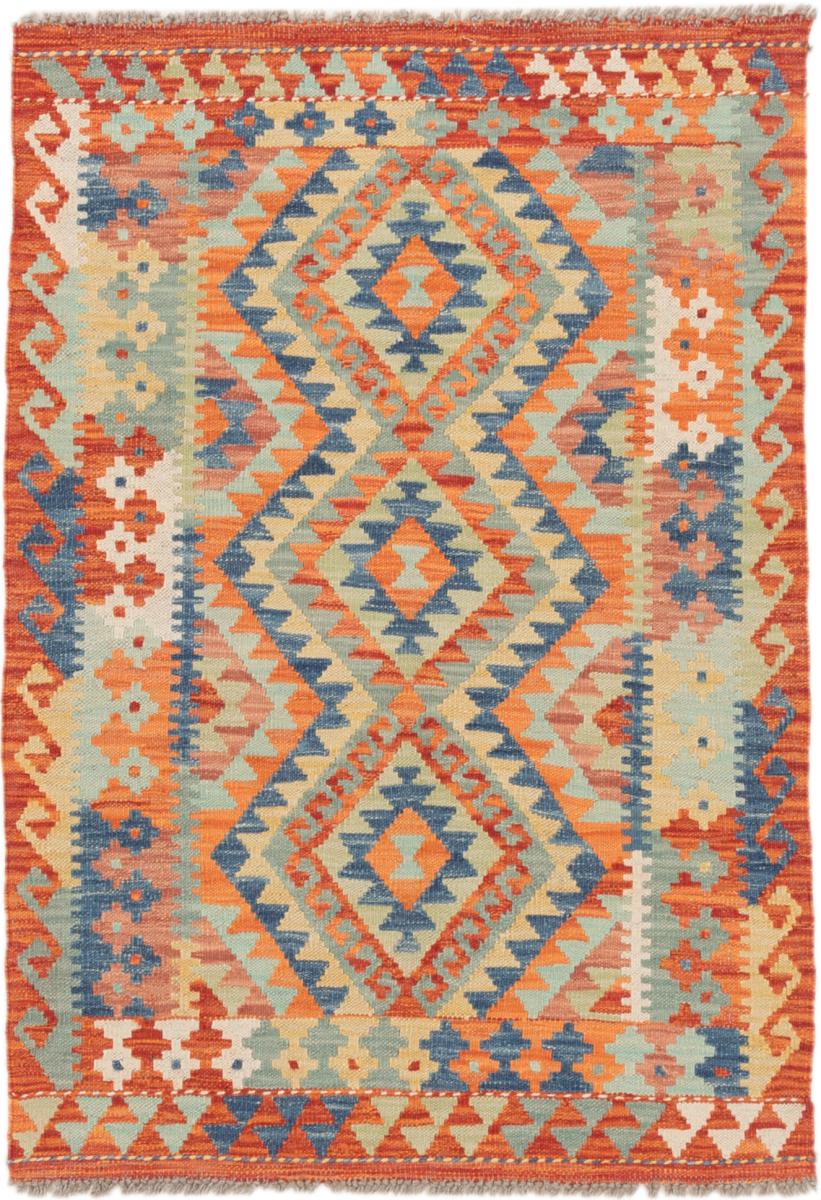 Tapete afegão Kilim Afegão 126x86 126x86, Tapete persa Tecido à mão