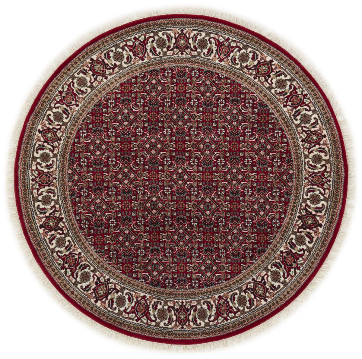 Indo rug Indo Bidjar 3'4"x3'5" 3'4"x3'5", Persian Rug Knotted by hand