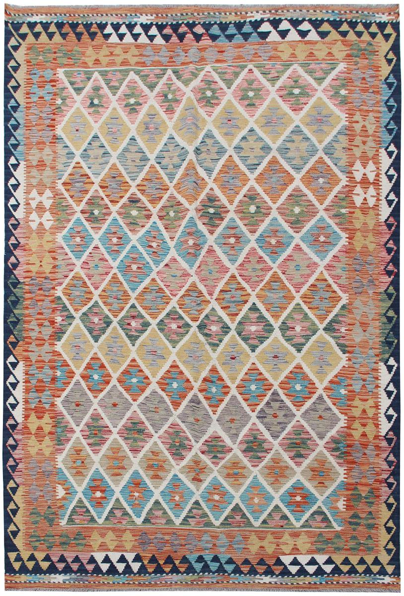 Tapete afegão Kilim Afegão 256x174 256x174, Tapete persa Tecido à mão