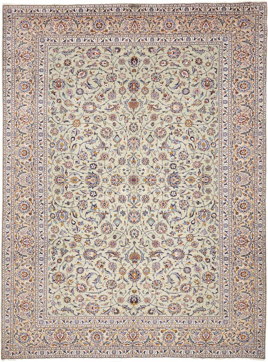 Tapis persan Kashan 411x302 411x302, Tapis persan Noué à la main