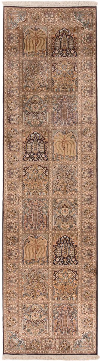 Tappeto indiano Cachemire di Seta 308x84 308x84, Tappeto persiano Annodato a mano