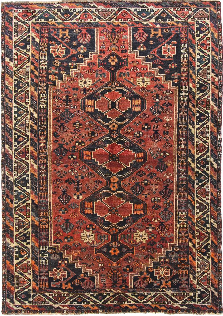 Persisk tæppe Ghashghai 239x170 239x170, Persisk tæppe Knyttet i hånden