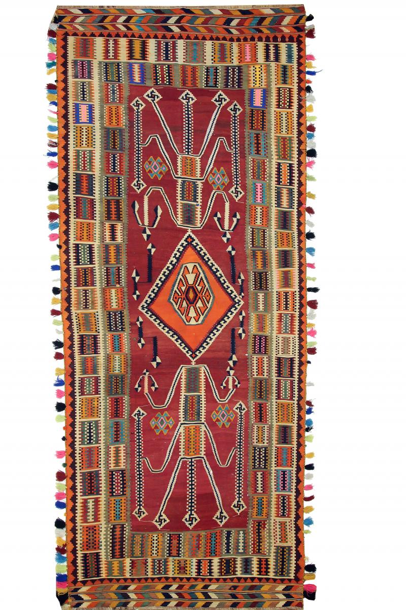 Persian Rug Kilim Fars 14'7"x6'0" 14'7"x6'0", Persian Rug Woven by hand