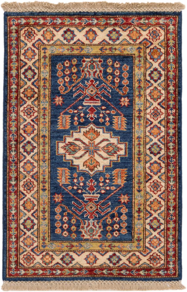 Afghan rug Super Kazak 90x59 90x59, Persian Rug Knotted by hand