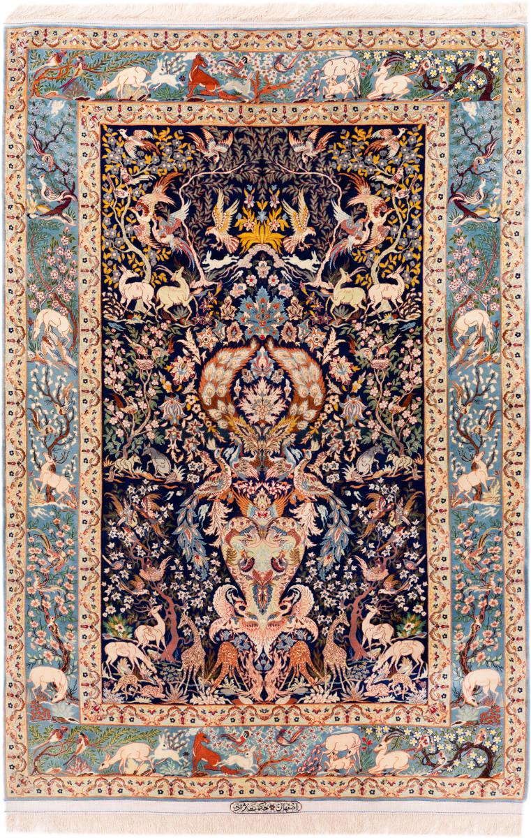Persialainen matto Isfahan Silkkinkette 234x154 234x154, Persialainen matto Käsinsolmittu