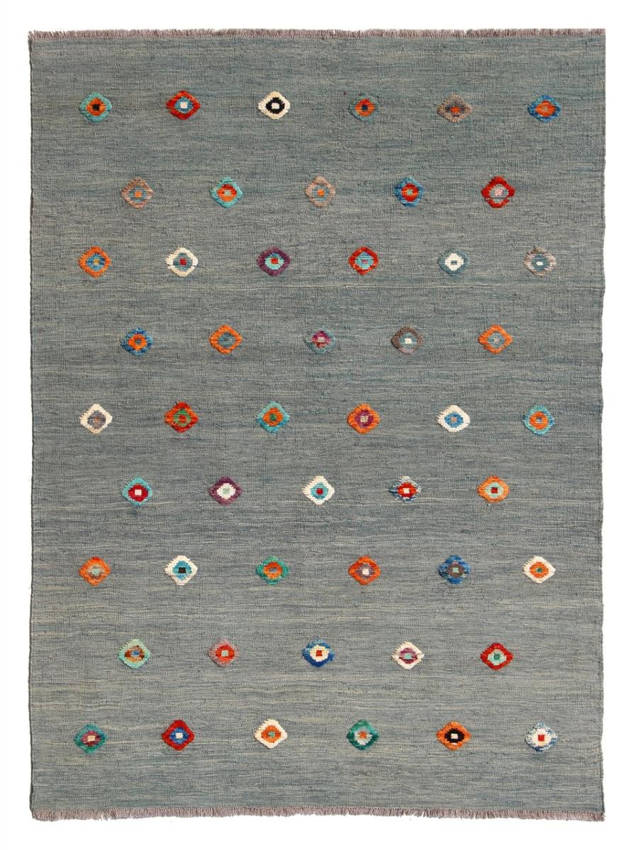 Alfombra afgana Kilim Afghan Nimbaft Edition 198x156 198x156, Alfombra persa Tejido a mano