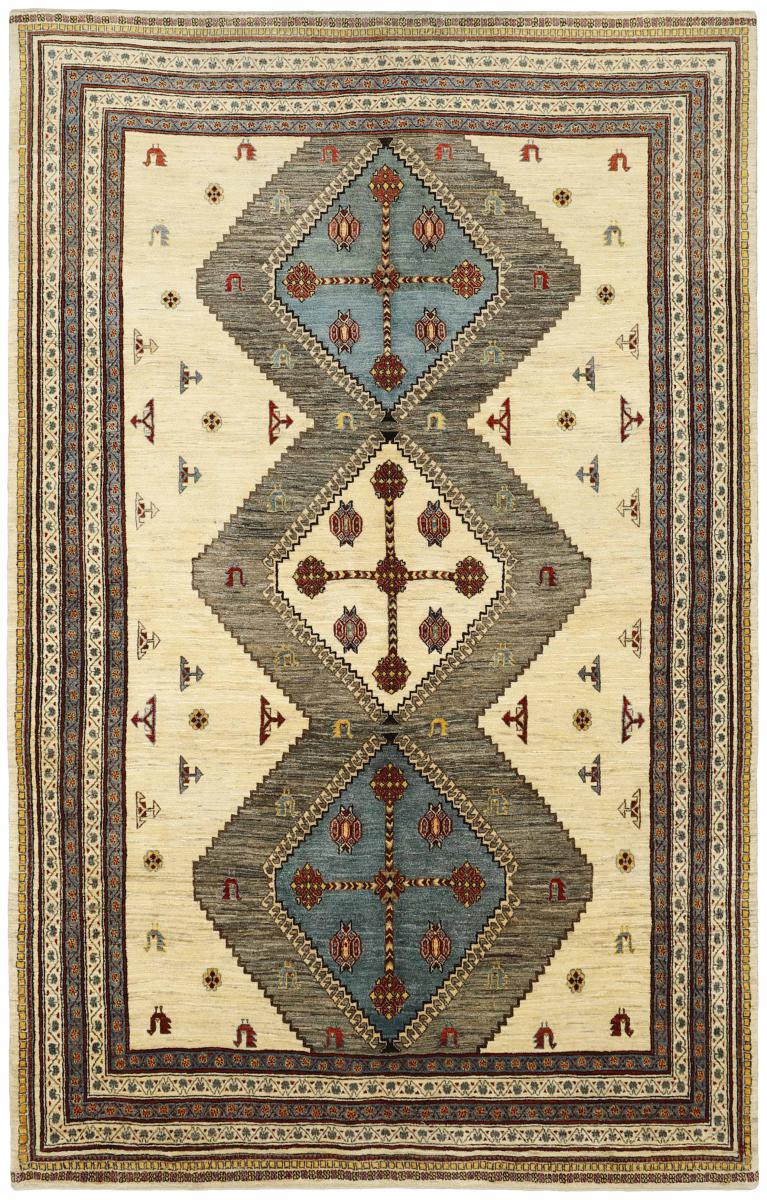 Tapis persan Shiraz Kashkuli Sherkat 335x210 335x210, Tapis persan Noué à la main