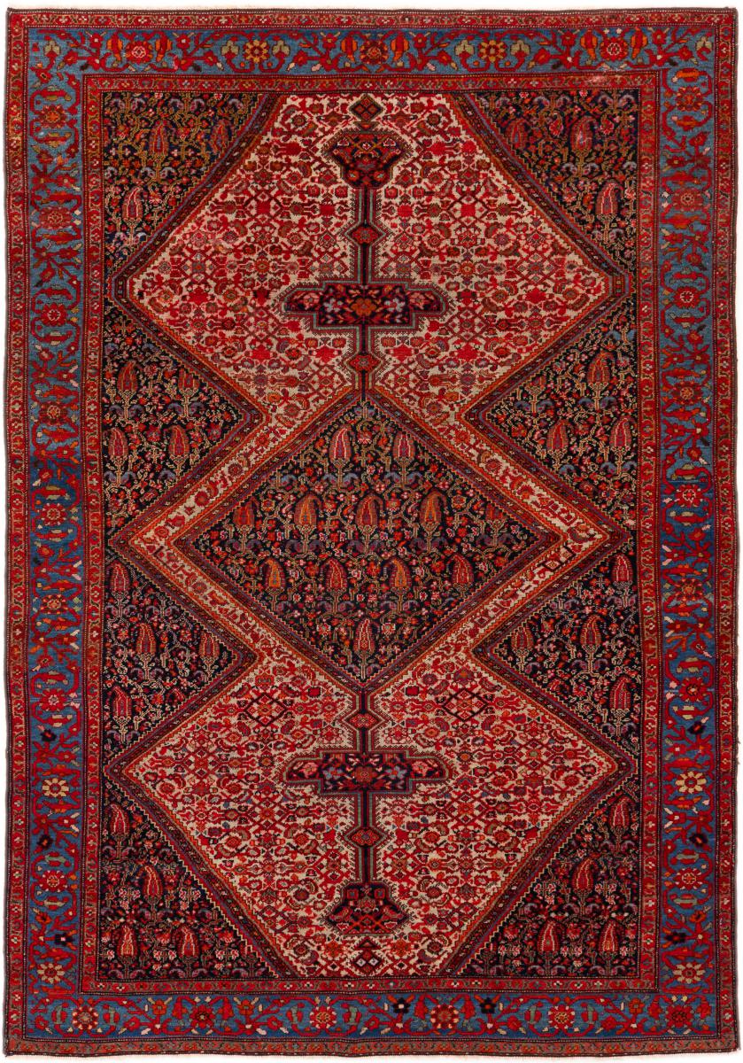 Tapis persan Malayer Antique 198x132 198x132, Tapis persan Noué à la main