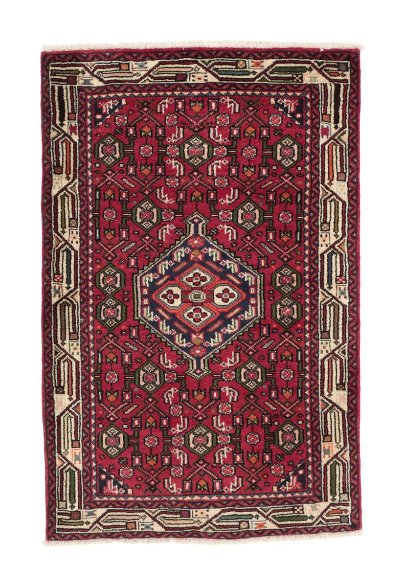 Persisk tæppe Hamadan 132x87 132x87, Persisk tæppe Knyttet i hånden