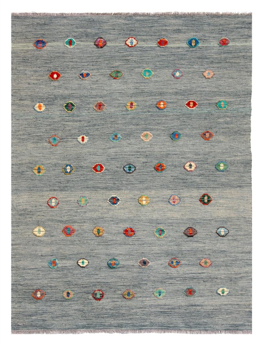 Alfombra afgana Kilim Afghan Nimbaft Edition 196x151 196x151, Alfombra persa Tejido a mano