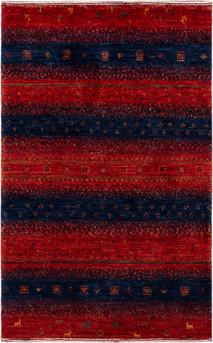 Tappeto persiano Persiano Gabbeh Loribaft Essence 90x56 90x56, Tappeto persiano Annodato a mano