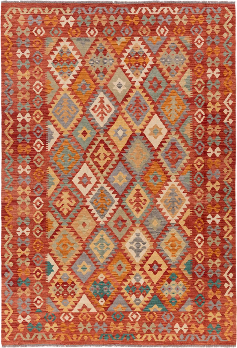Afghanischer Teppich Kelim Afghan 299x203 299x203, Perserteppich Handgewebt