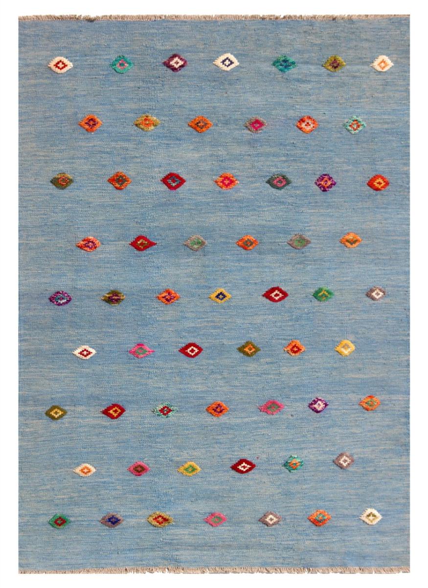 Alfombra afgana Kilim Afghan Nimbaft Edition 196x144 196x144, Alfombra persa Tejido a mano