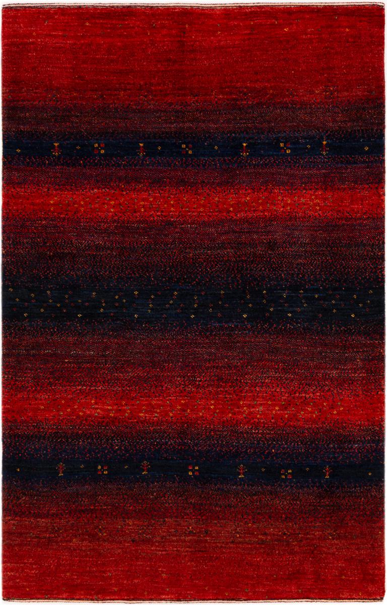 Tapis persan Persan Gabbeh Loribaft Atash 145x94 145x94, Tapis persan Noué à la main