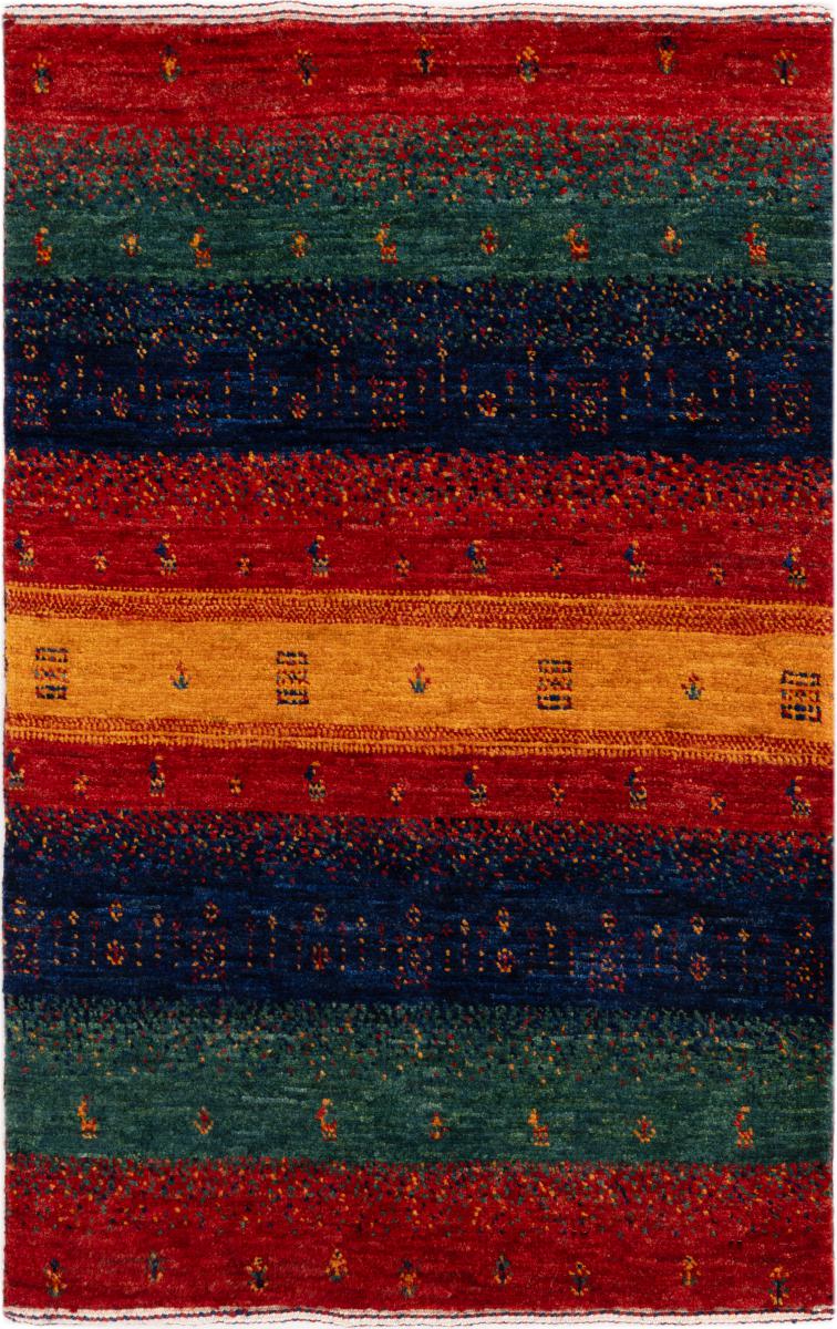 Tappeto persiano Persiano Gabbeh Loribaft Essence 90x59 90x59, Tappeto persiano Annodato a mano