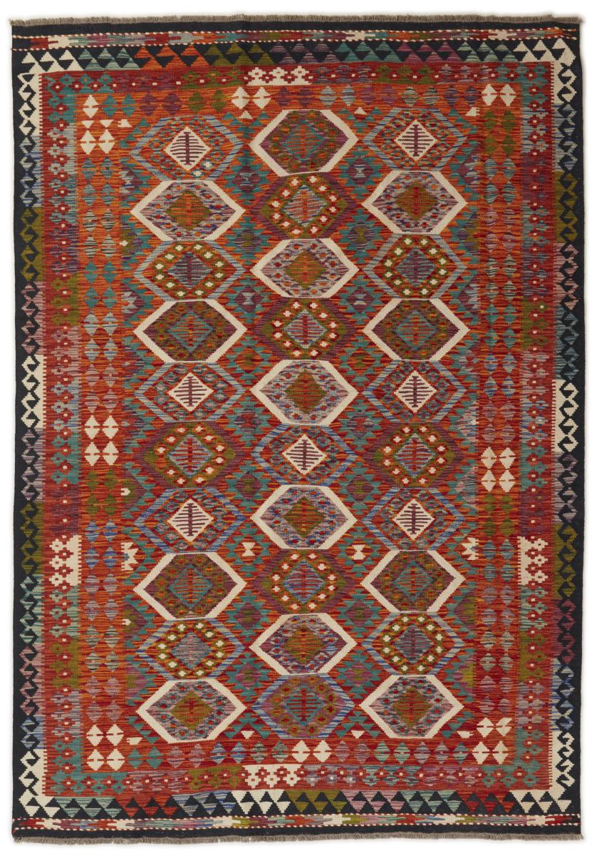 Afghan rug Kilim Afghan 8'2"x5'9" 8'2"x5'9", Persian Rug Woven by hand