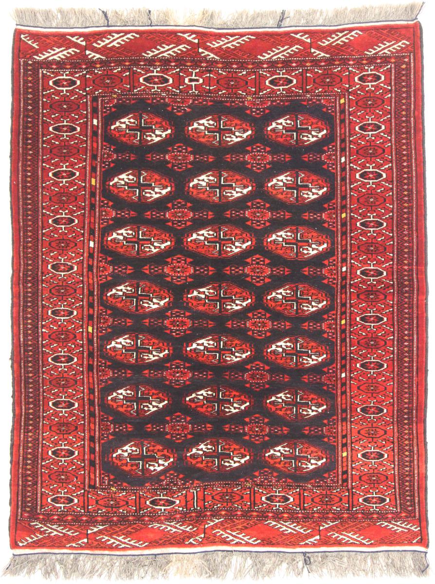 Persian Rug Buchara 5'2"x4'0" 5'2"x4'0", Persian Rug Knotted by hand