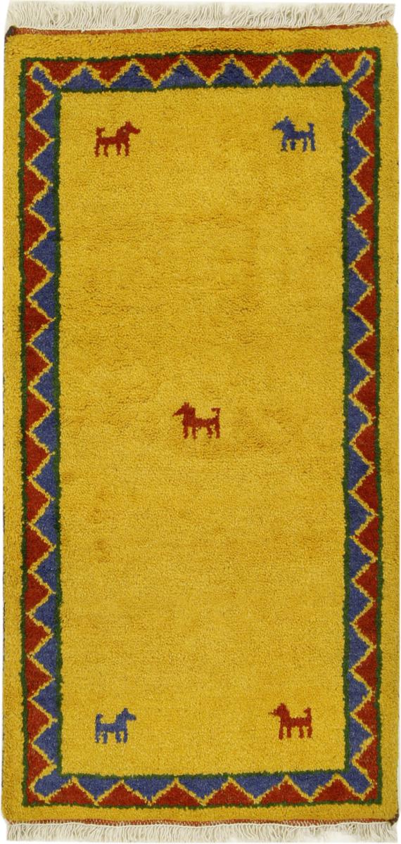 Alfombra india Gabbeh 121x59 121x59, Alfombra persa Anudado a mano