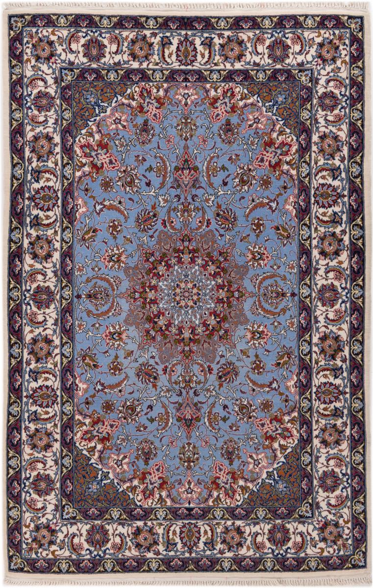 Persisk tæppe Isfahan Silketrend 168x111 168x111, Persisk tæppe Knyttet i hånden