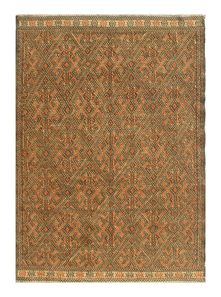 Afghaans tapijt Kilim Afghan Sumak 203x152 203x152, Perzisch tapijt Handgeweven