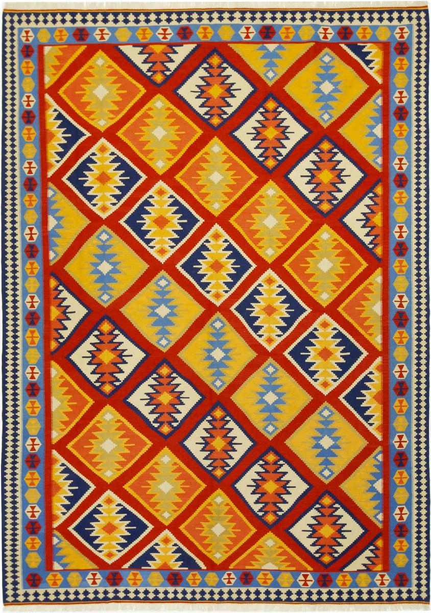 Persisk tæppe Kelim Fars 348x250 348x250, Persisk tæppe Håndvævet