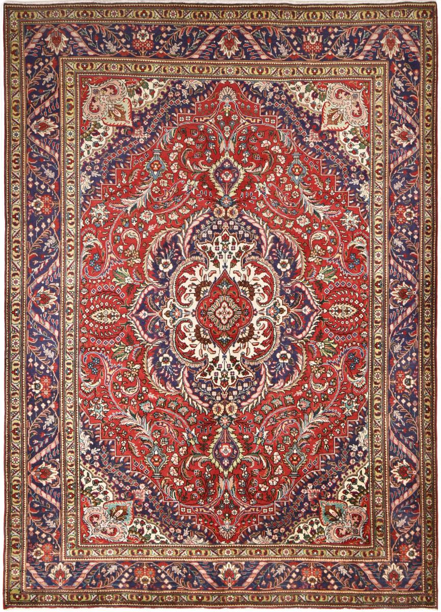 Tapete persa Tabriz 341x249 341x249, Tapete persa Atado à mão