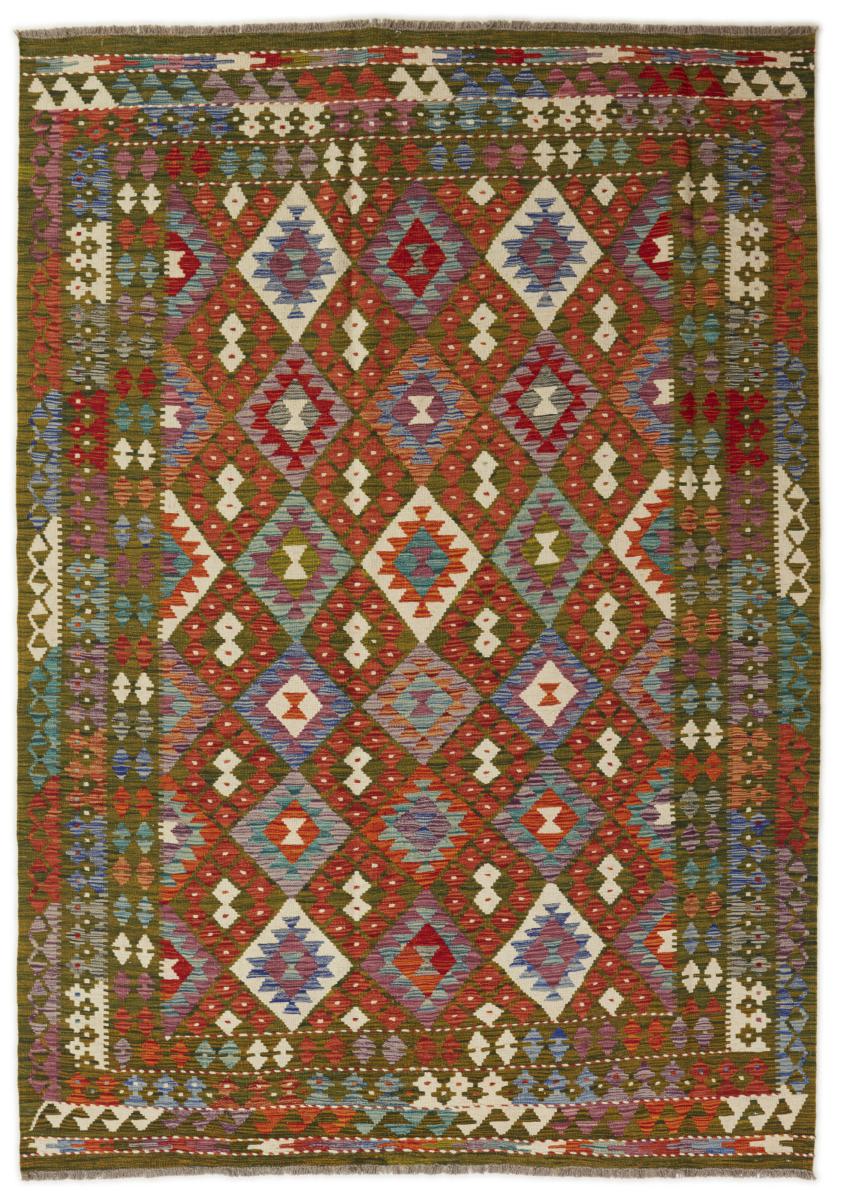 Afghanska mattan Kilim Afghan 251x177 251x177, Persisk matta handvävd 