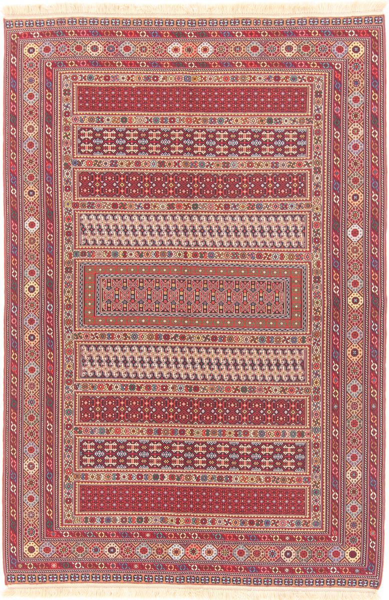 Tapete persa Kilim Soozani 198x132 198x132, Tapete persa Tecido à mão