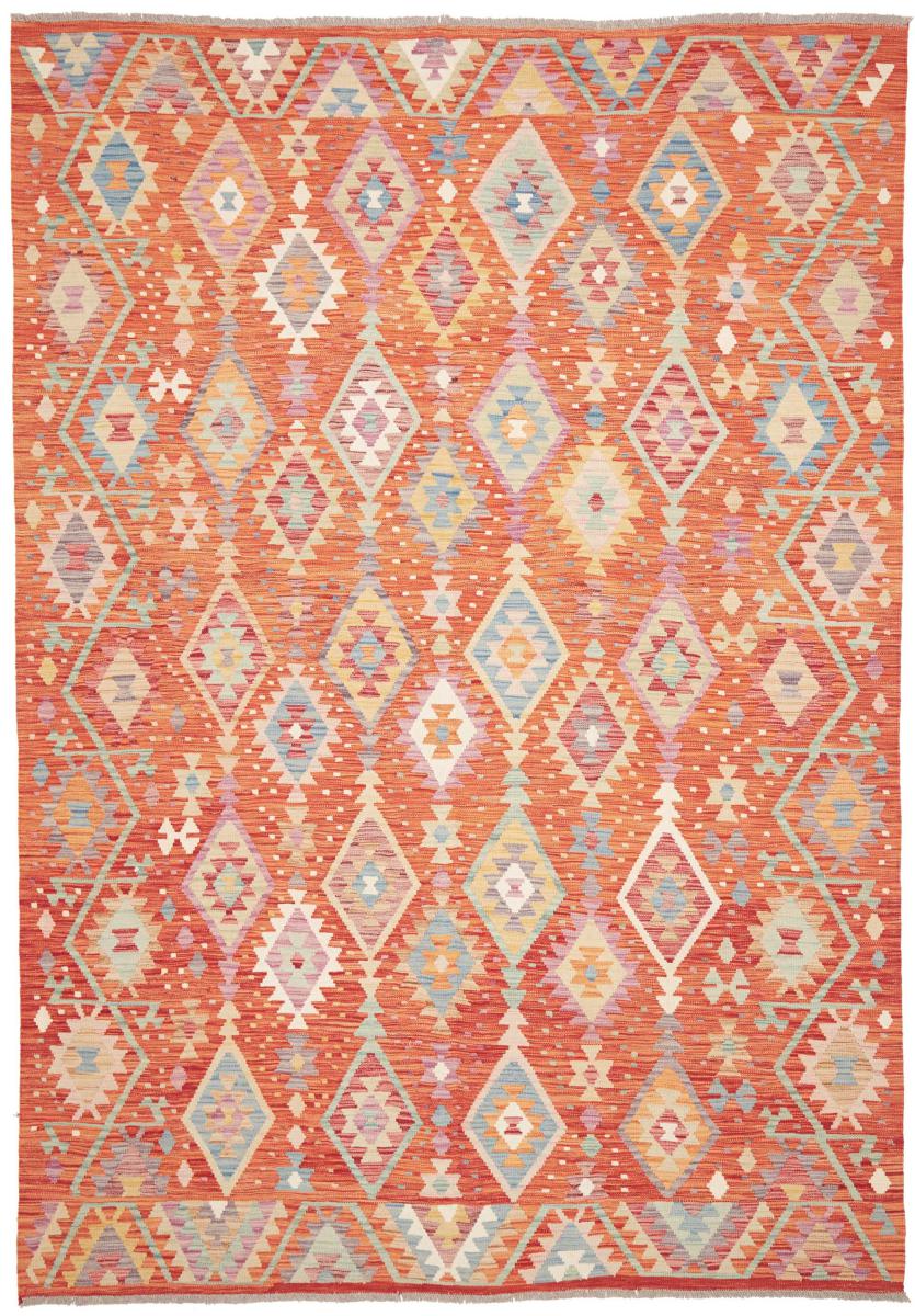 Afghan rug Kilim Afghan 9'9"x6'8" 9'9"x6'8", Persian Rug Woven by hand