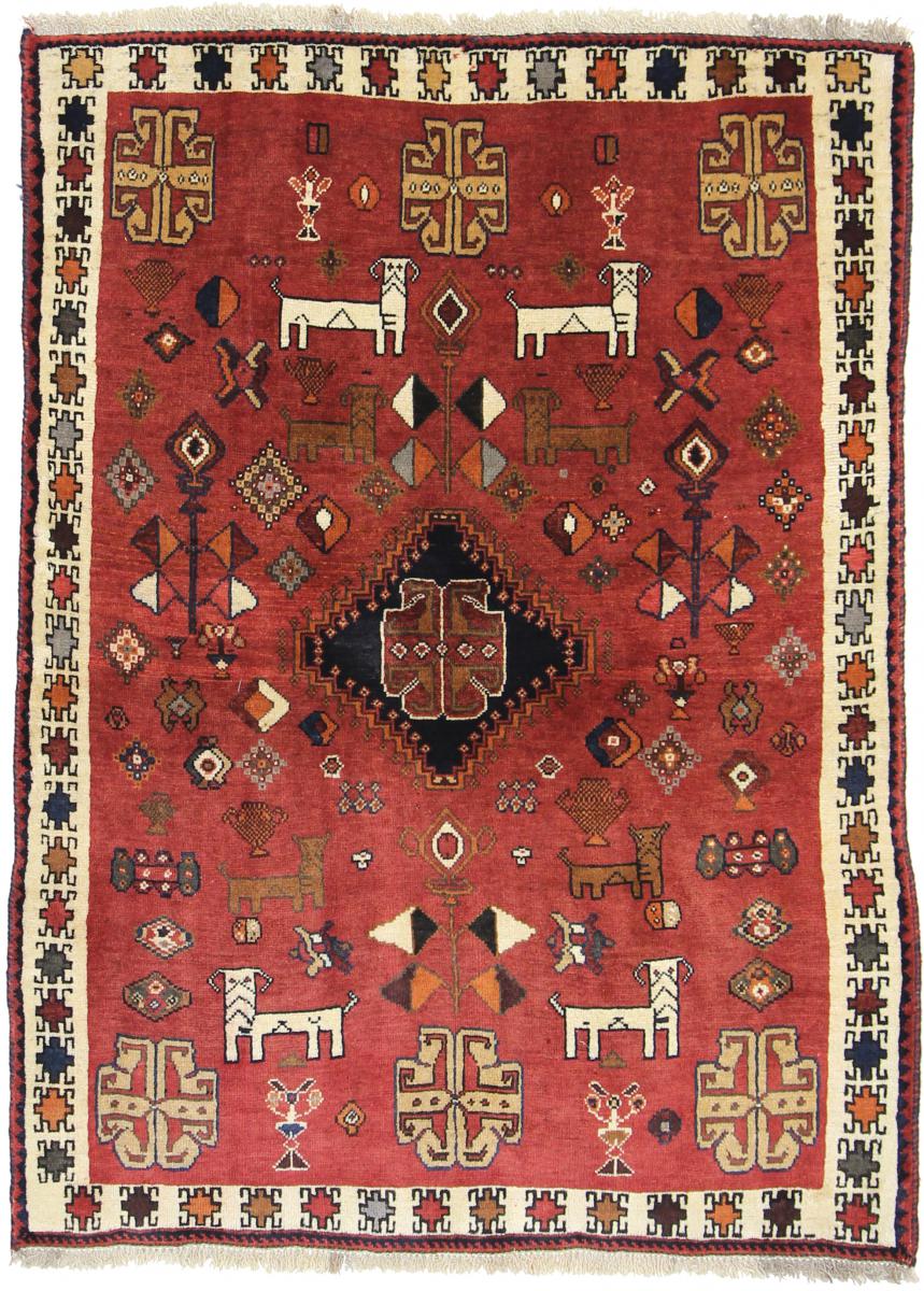 Tapete persa Ghashghai 149x107 149x107, Tapete persa Atado à mão