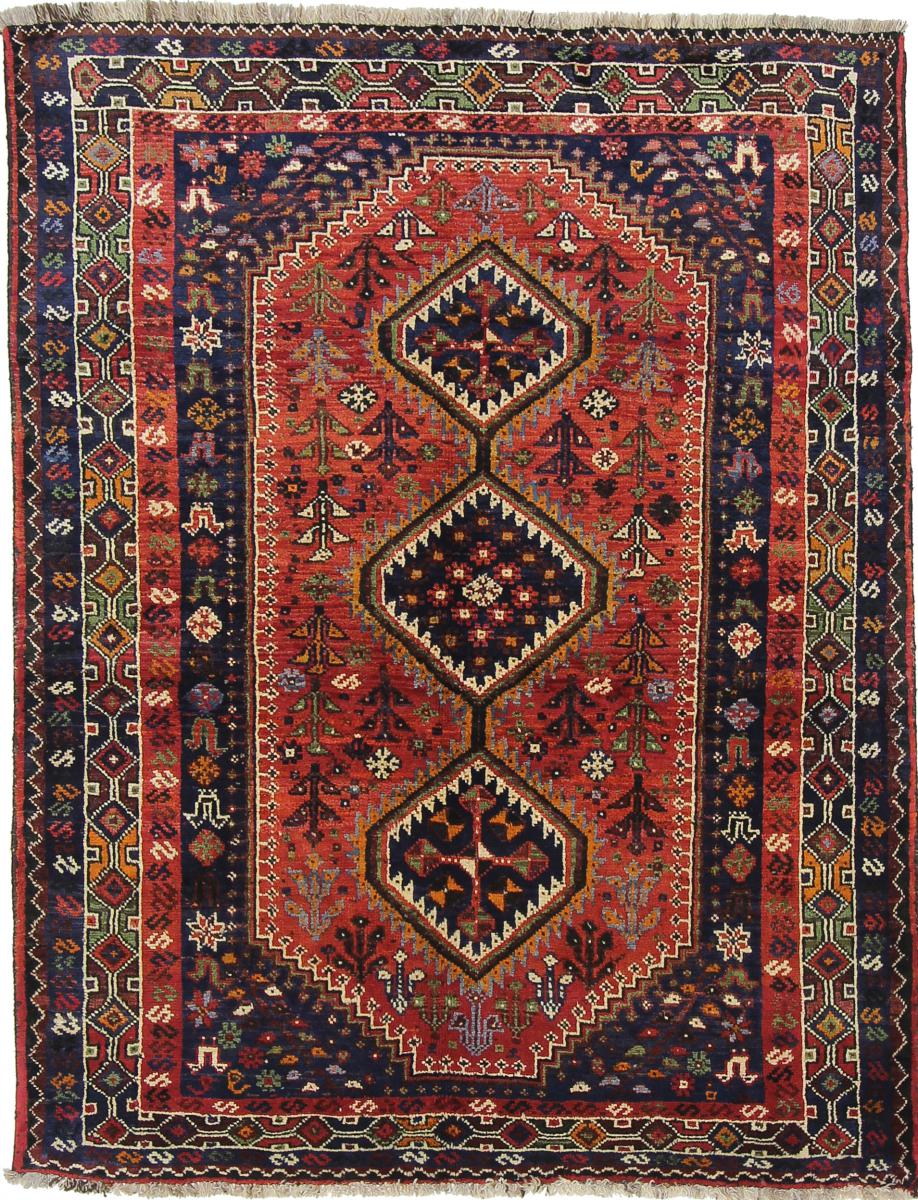 Tapete persa Ghashghai 211x159 211x159, Tapete persa Atado à mão