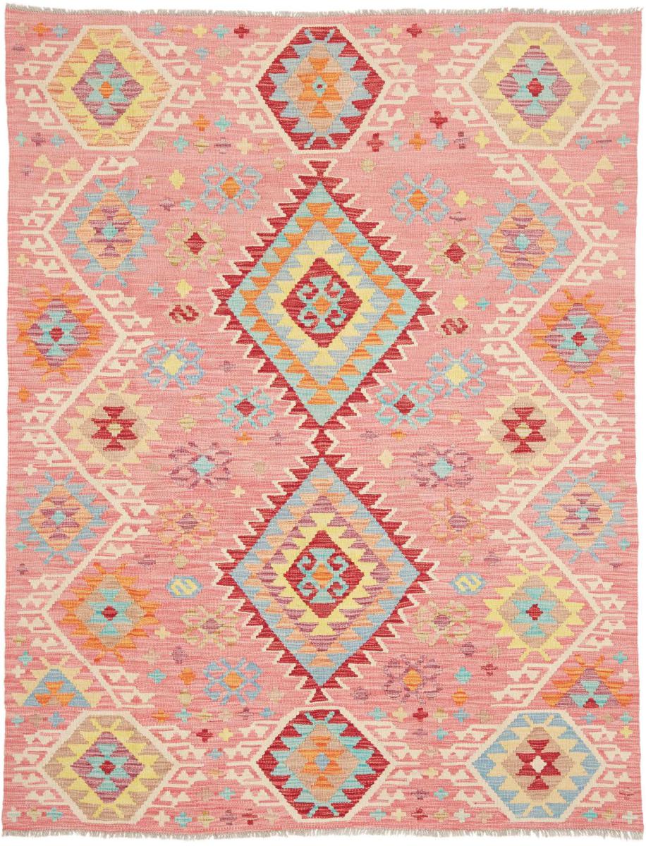 Afghanischer Teppich Kelim Afghan 196x150 196x150, Perserteppich Handgewebt