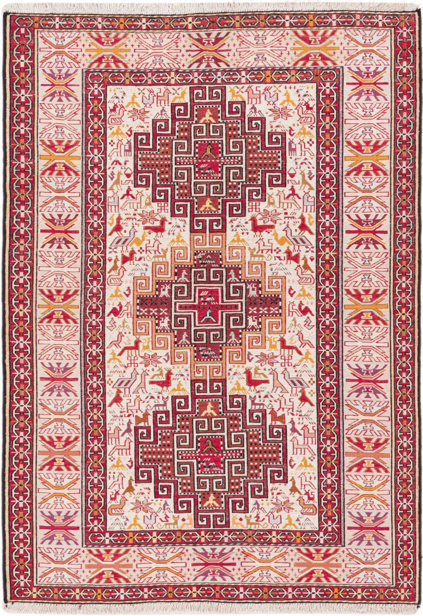 Perserteppich Kelim Fars Soumak Shahsavan 143x102 143x102, Perserteppich Handgeknüpft