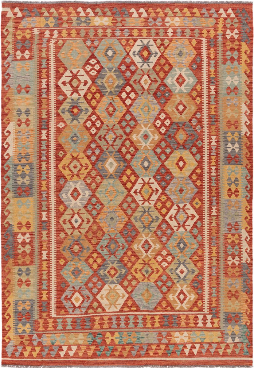 Covor afgan Chilim Afghan 291x204 291x204, Covor persan Țesut manual
