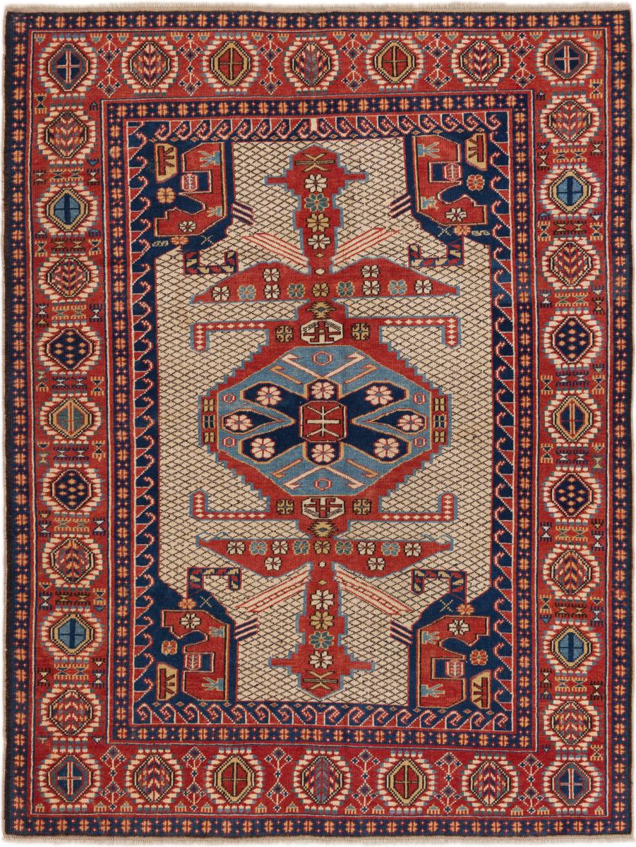 Russisk tæppe Kazak Gamle 165x126 165x126, Persisk tæppe Knyttet i hånden