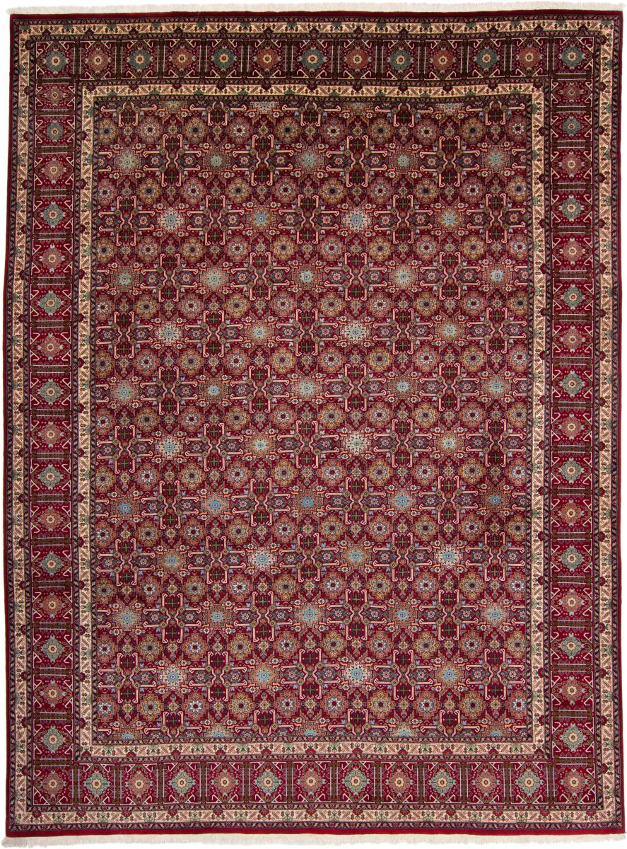 Tapete persa Tabriz 50Raj 13'3"x9'11" 13'3"x9'11", Tapete persa Atado à mão