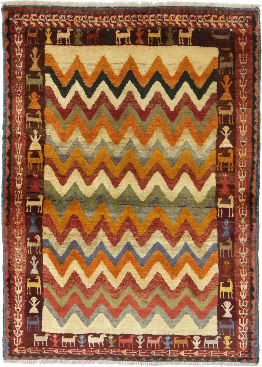 Tapete persa Ghashghai 154x109 154x109, Tapete persa Atado à mão